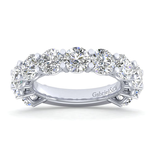 14K White Gold Shared Prong Diamond Anniversary Band