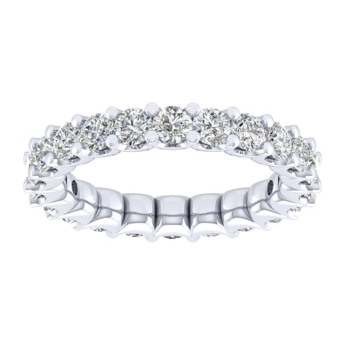 14K White Gold Shared Prong Diamond Eternity Band