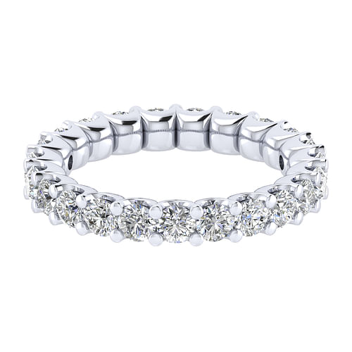 14K White Gold Shared Prong Diamond Eternity Band