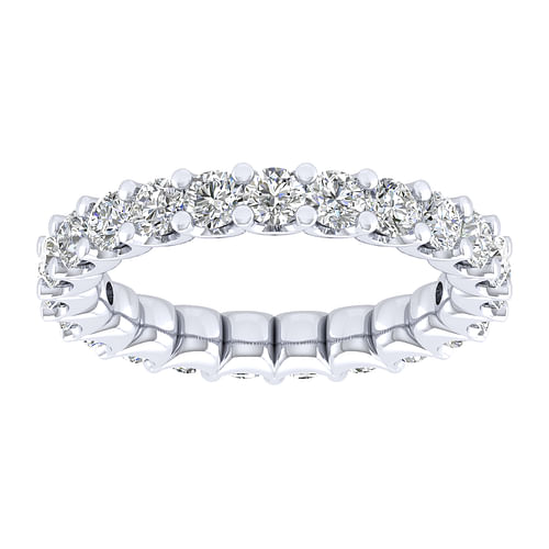 14K White Gold Shared Prong Diamond Eternity Band