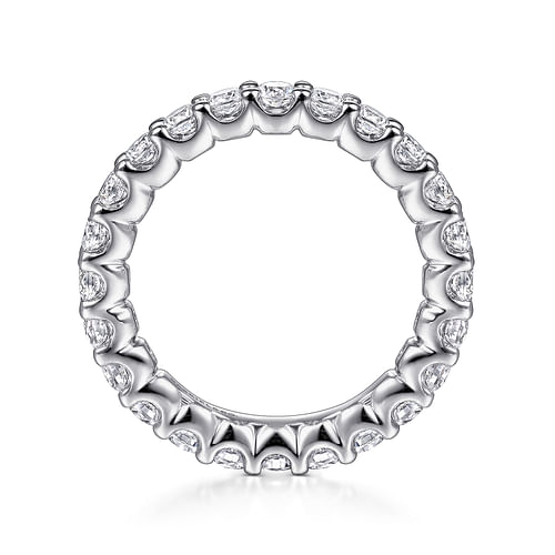 14K White Gold Shared Prong Diamond Eternity Band