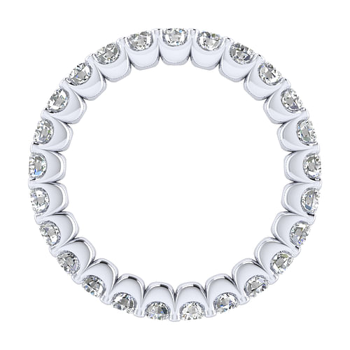 14K White Gold Shared Prong Diamond Eternity Band
