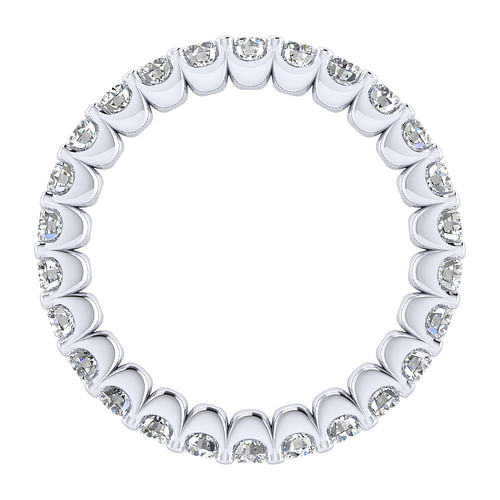 14K White Gold Shared Prong Diamond Eternity Band