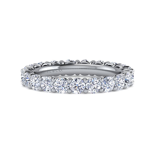 14K White Gold Shared Prong Diamond Eternity Band