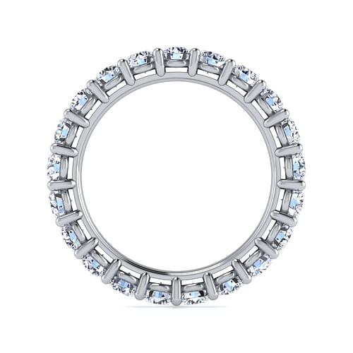 14K White Gold Shared Prong Diamond Eternity Band