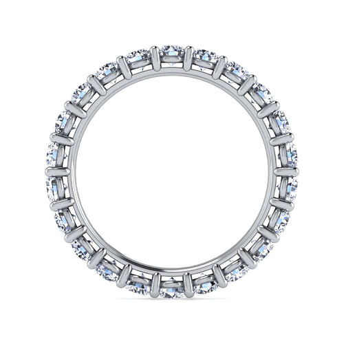 14K White Gold Shared Prong Diamond Eternity Band