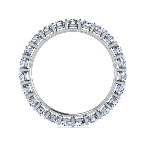 14K White Gold Shared Prong Diamond Eternity Band