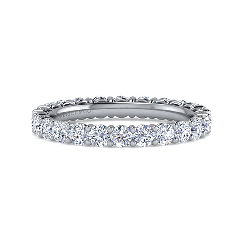 14K White Gold Shared Prong Diamond Eternity Band