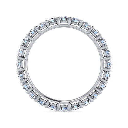 14K White Gold Shared Prong Diamond Eternity Band