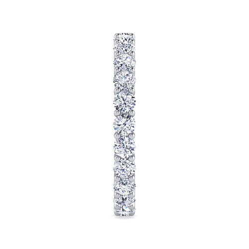 14K White Gold Shared Prong Diamond Eternity Band