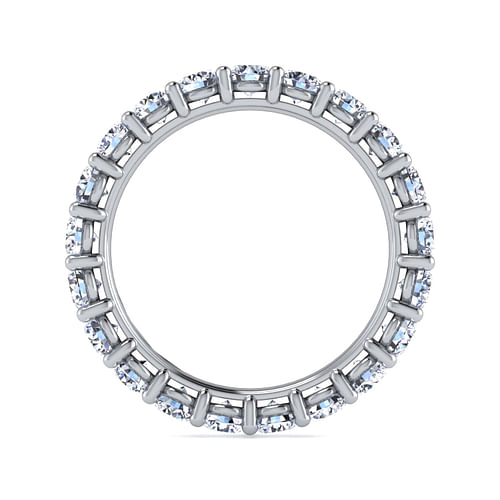 14K White Gold Shared Prong Diamond Eternity Band