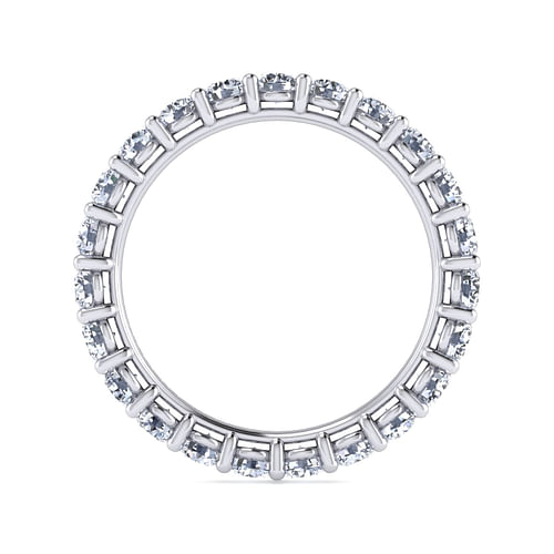 14K White Gold Shared Prong Diamond Eternity Band