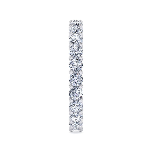 14K White Gold Shared Prong Diamond Eternity Band