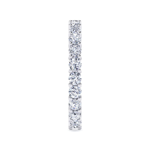 14K White Gold Shared Prong Diamond Eternity Band