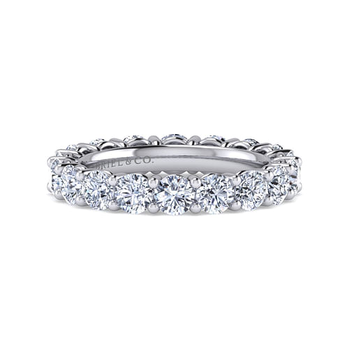 14K White Gold Shared Prong Diamond Eternity Band