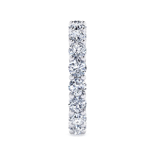 14K White Gold Shared Prong Diamond Eternity Band