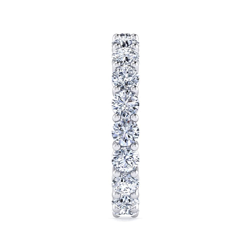 14K White Gold Shared Prong Diamond Eternity Band