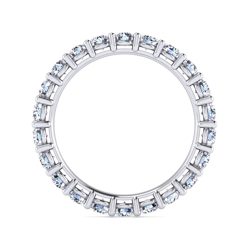 14K White Gold Shared Prong Diamond Eternity Band