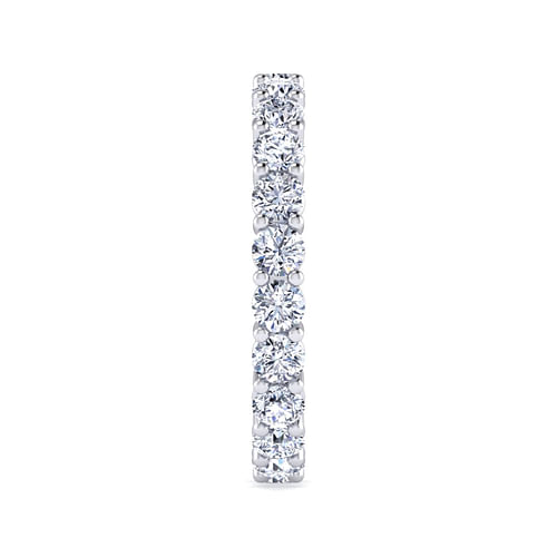 14K White Gold Shared Prong Diamond Eternity Band