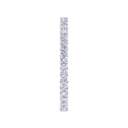 14K White Gold Shared Prong Diamond Eternity Band