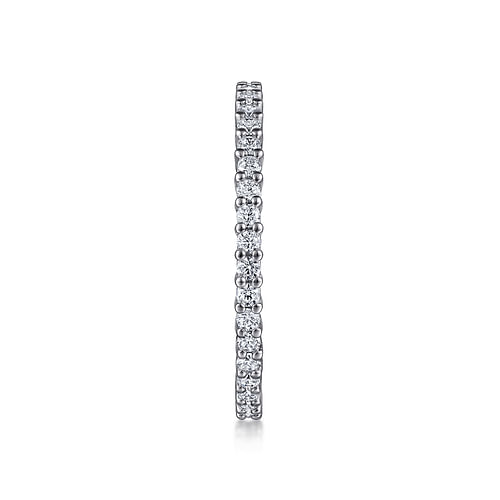 14K White Gold Shared Prong Diamond Eternity Band