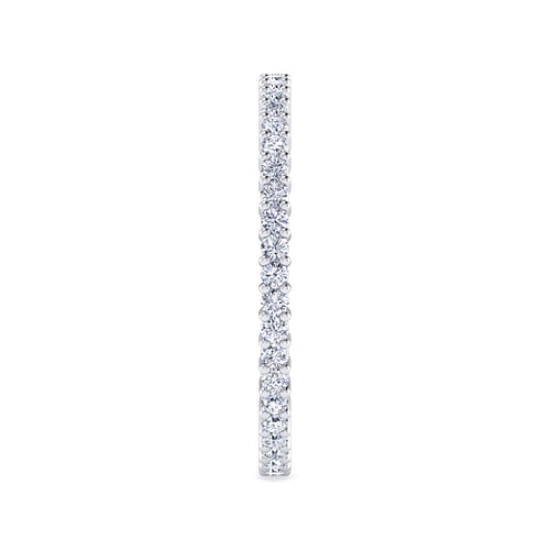 14K White Gold Shared Prong Diamond Eternity Band