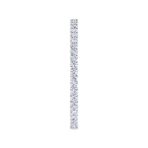 14K White Gold Shared Prong Diamond Eternity Band