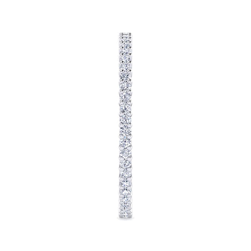 14K White Gold Shared Prong Diamond Eternity Band