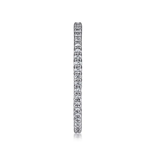 14K White Gold Shared Prong Diamond Eternity Band