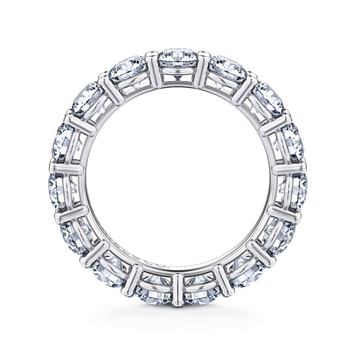 14K White Gold Shared Prong Diamond Eternity Band