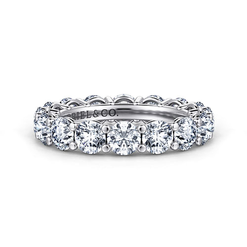 14K White Gold Shared Prong Diamond Eternity Band