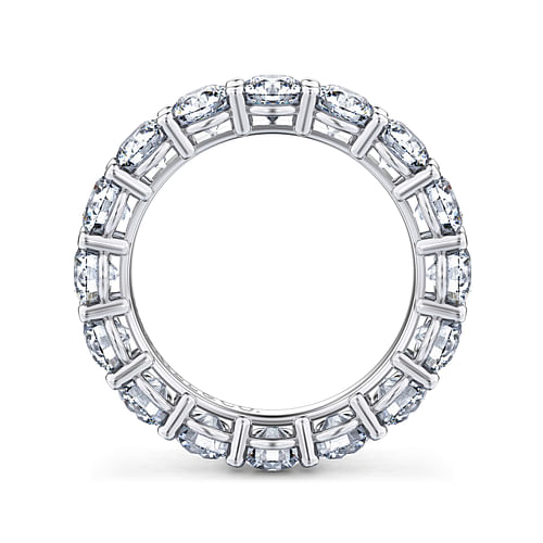 14K White Gold Shared Prong Diamond Eternity Band