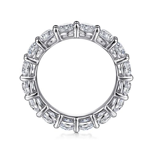 14K White Gold Shared Prong Diamond Eternity Band