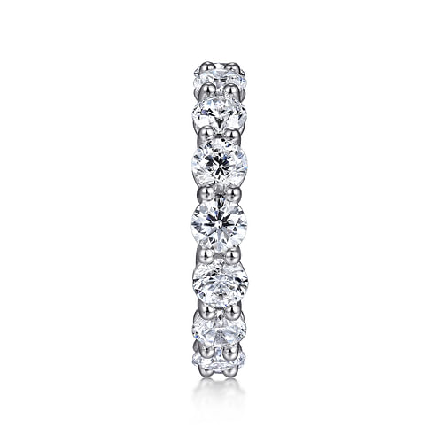 14K White Gold Shared Prong Diamond Eternity Band