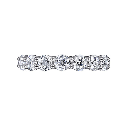 14K White Gold Shared Prong Diamond Eternity Band