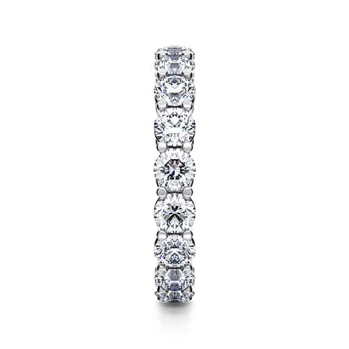 14K White Gold Shared Prong Diamond Eternity Band