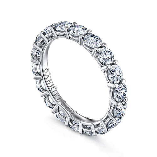 14K White Gold Shared Prong Diamond Eternity Band