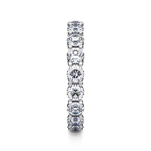 14K White Gold Shared Prong Diamond Eternity Band