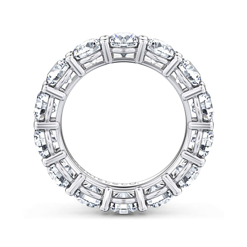 14K White Gold Shared Prong Diamond Eternity Band