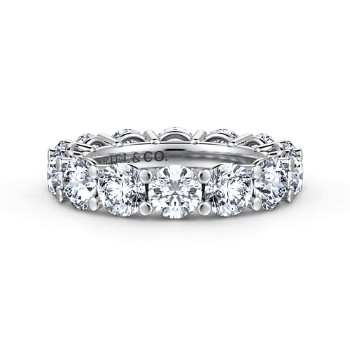 14K White Gold Shared Prong Diamond Eternity Band