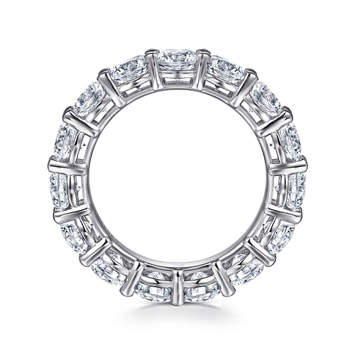 14K White Gold Shared Prong Diamond Eternity Band