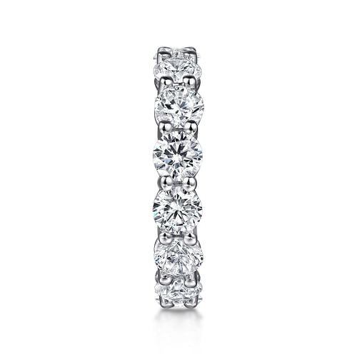 14K White Gold Shared Prong Diamond Eternity Band