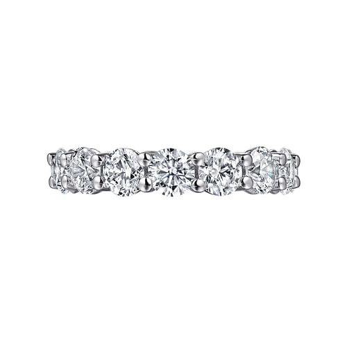 14K White Gold Shared Prong Diamond Eternity Band