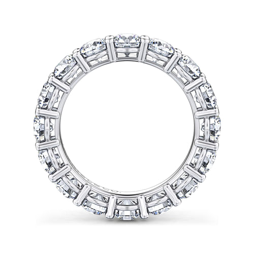 14K White Gold Shared Prong Diamond Eternity Band