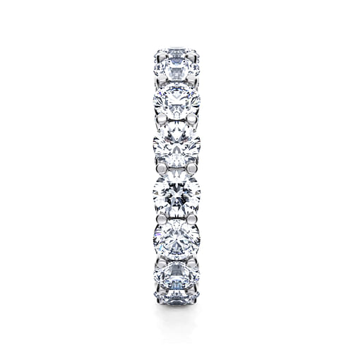 14K White Gold Shared Prong Diamond Eternity Band