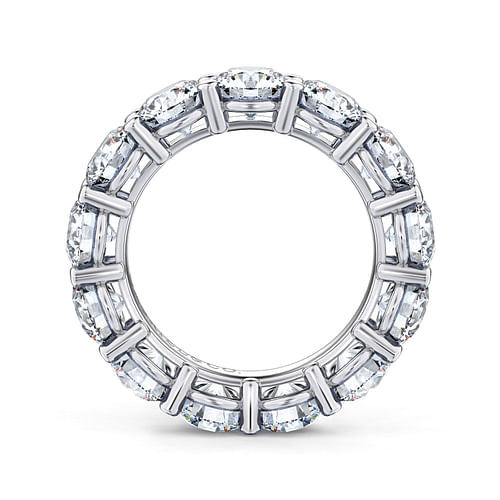 14K White Gold Shared Prong Diamond Eternity Band