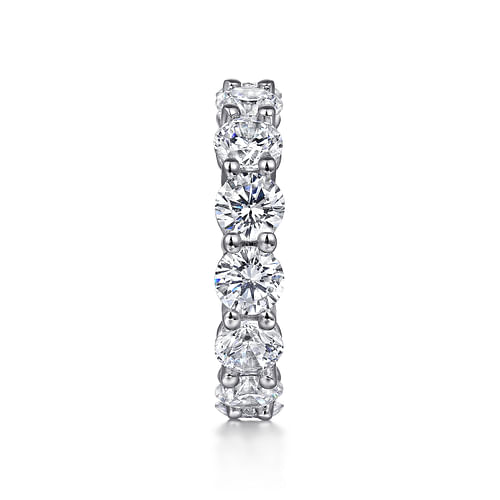 14K White Gold Shared Prong Diamond Eternity Band