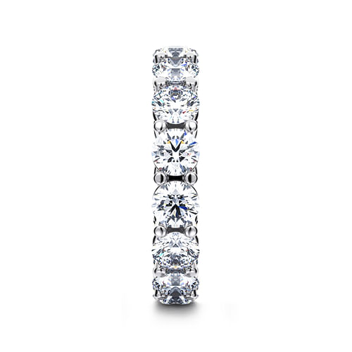 14K White Gold Shared Prong Diamond Eternity Band