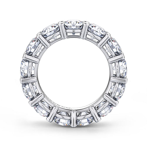 14K White Gold Shared Prong Diamond Eternity Band