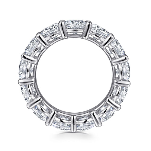 14K White Gold Shared Prong Diamond Eternity Band